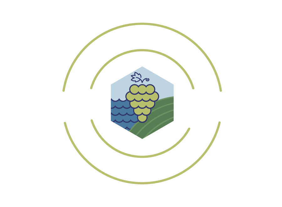 wineries of old mission peninsula white logo